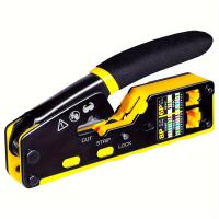 TOOLS  RJ45 Sıkma Aracı, Ağ Tel Soyucu Kablo Kesici,Hepsi bir arada 6P-RJ11/12 8P-RJ45